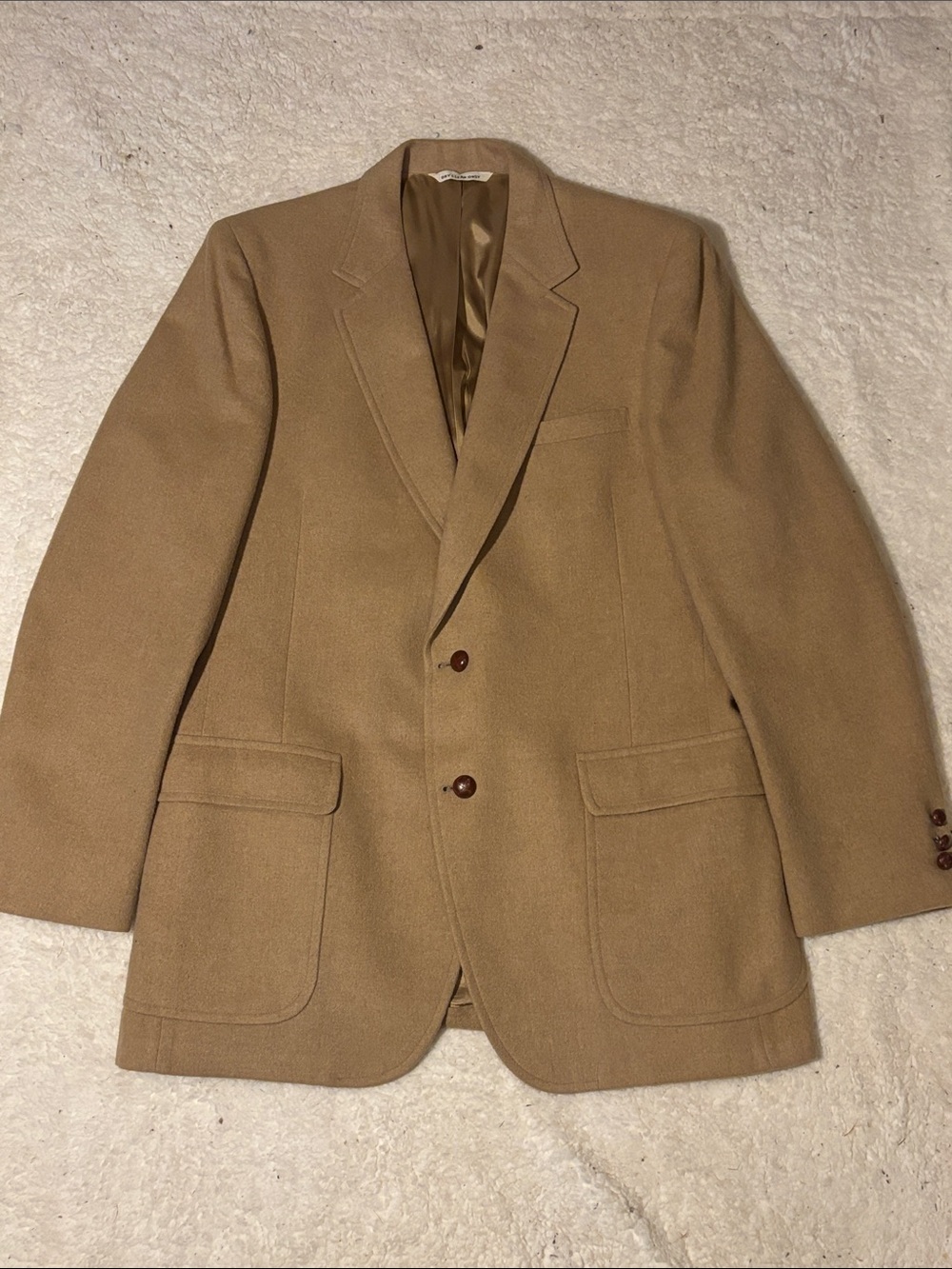 Saks Fifth Avenue Camel Brown Wool Sport Coat